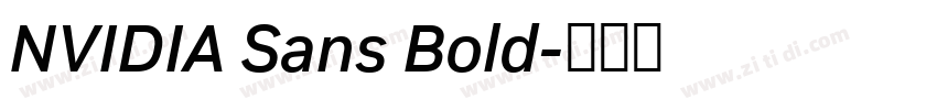 NVIDIA Sans Bold字体转换